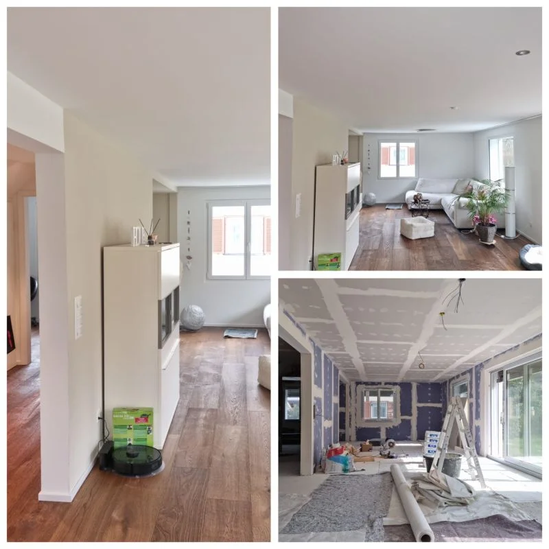 Trockenbau Decke Gipsplatten Konstruktion Aargau